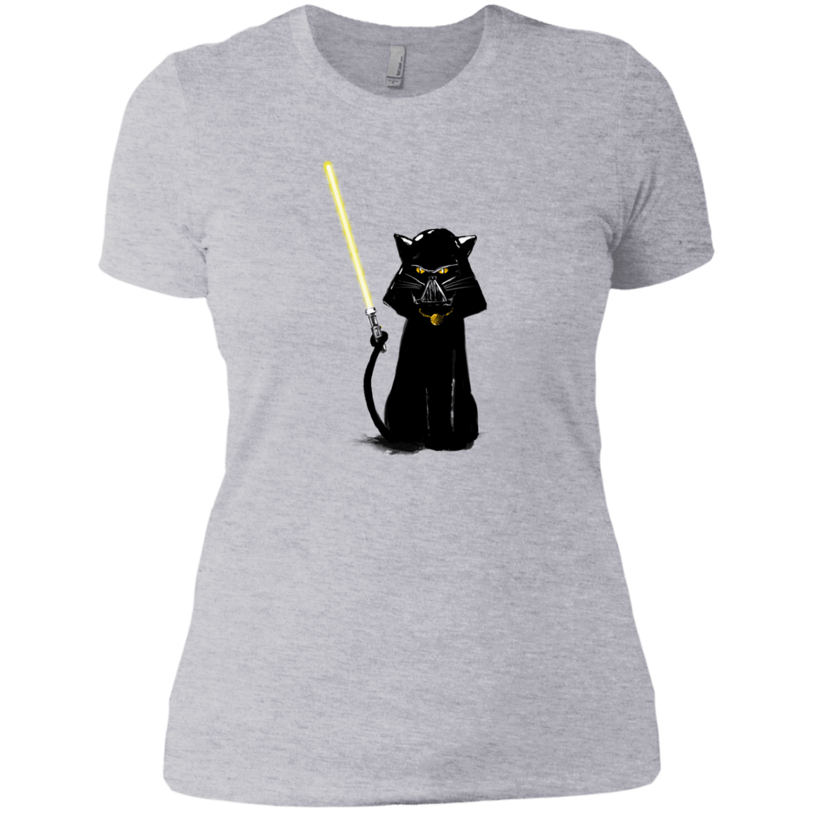 T-Shirts Heather Grey / X-Small Cat Vader Women's Premium T-Shirt
