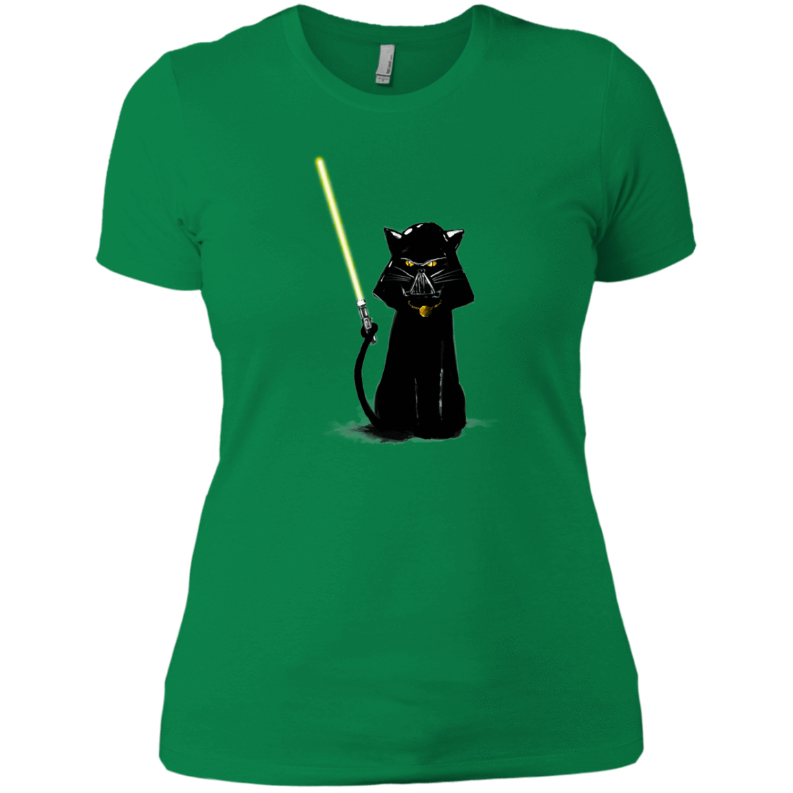 T-Shirts Kelly Green / X-Small Cat Vader Women's Premium T-Shirt