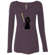 T-Shirts Vintage Purple / S Cat Vader Women's Triblend Long Sleeve Shirt