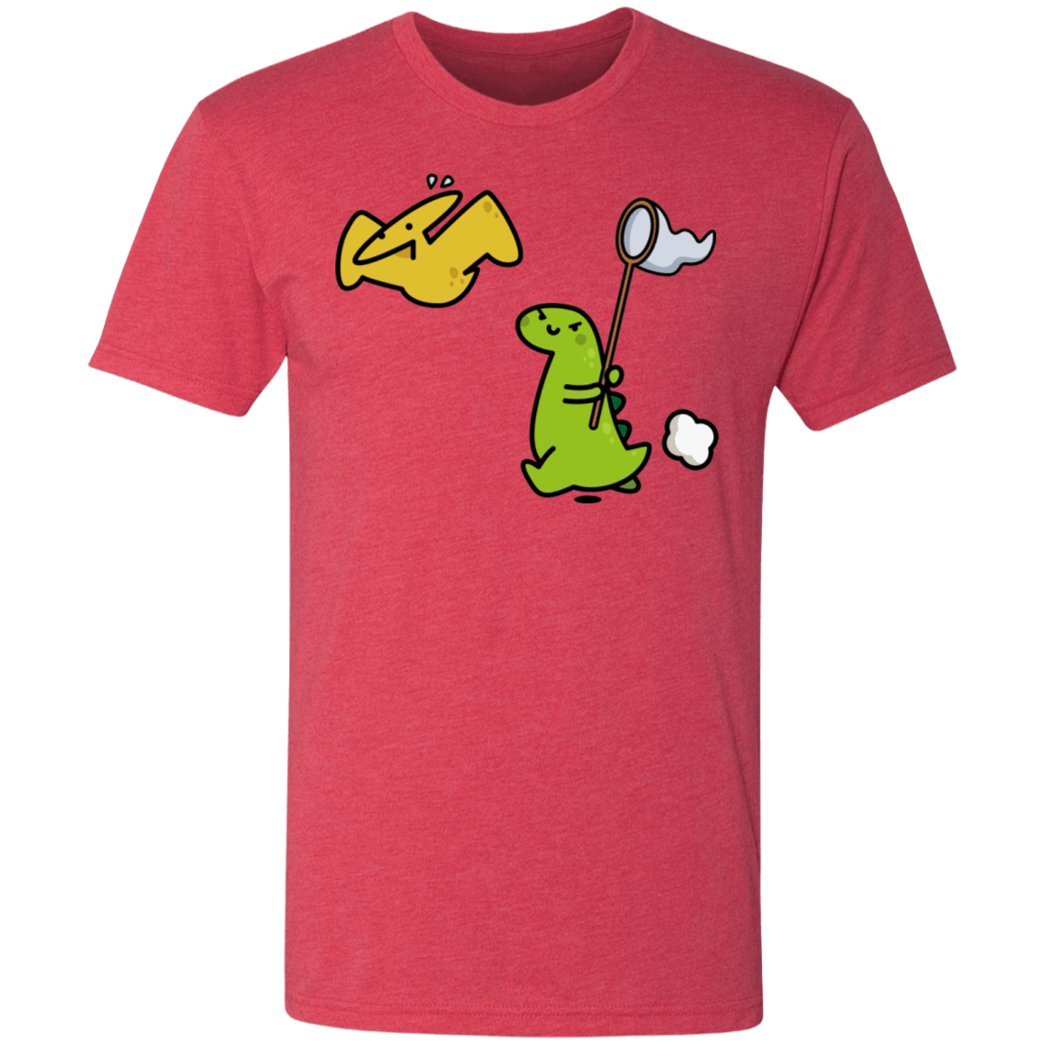 T-Shirts Vintage Red / S Catch A Flying Dino Men's Triblend T-Shirt