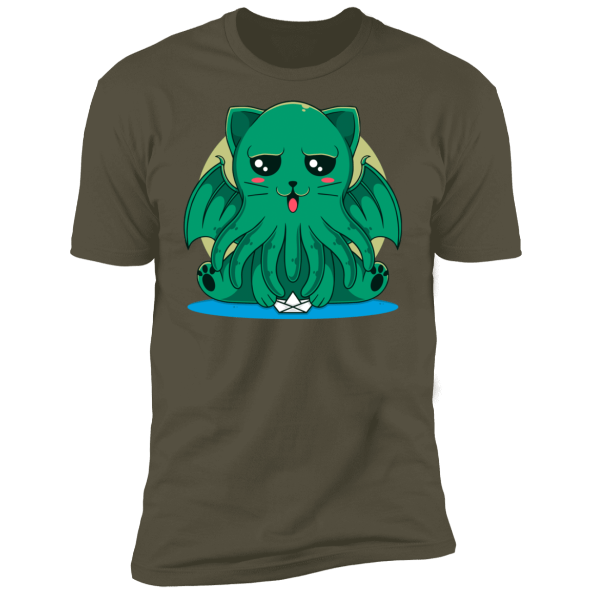 T-Shirts Military Green / S Cathulhu Men's Premium T-Shirt