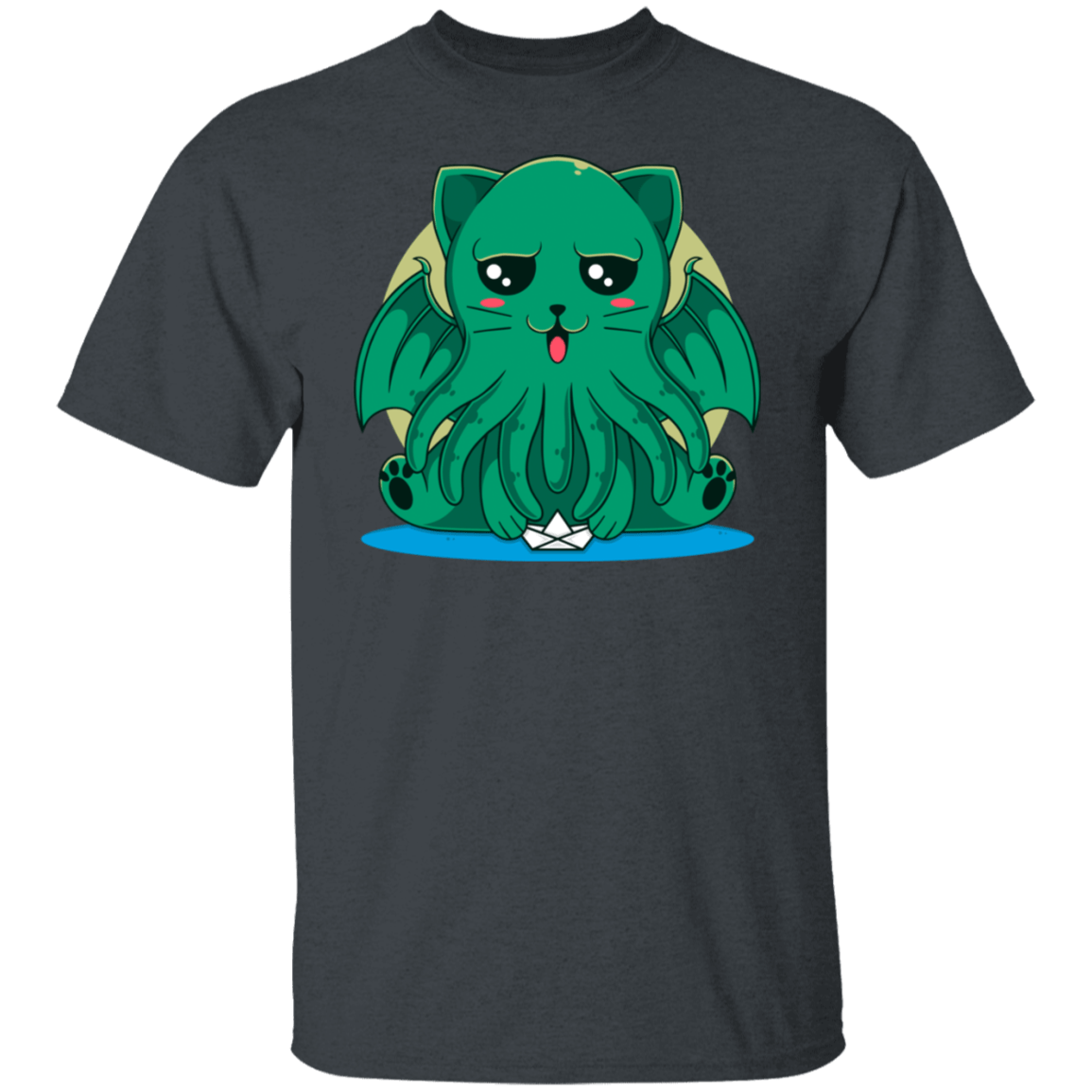 T-Shirts Dark Heather / S Cathulhu T-Shirt