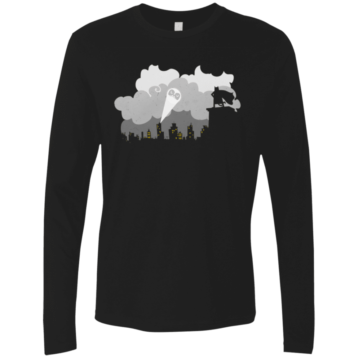 T-Shirts Black / Small Catman Men's Premium Long Sleeve