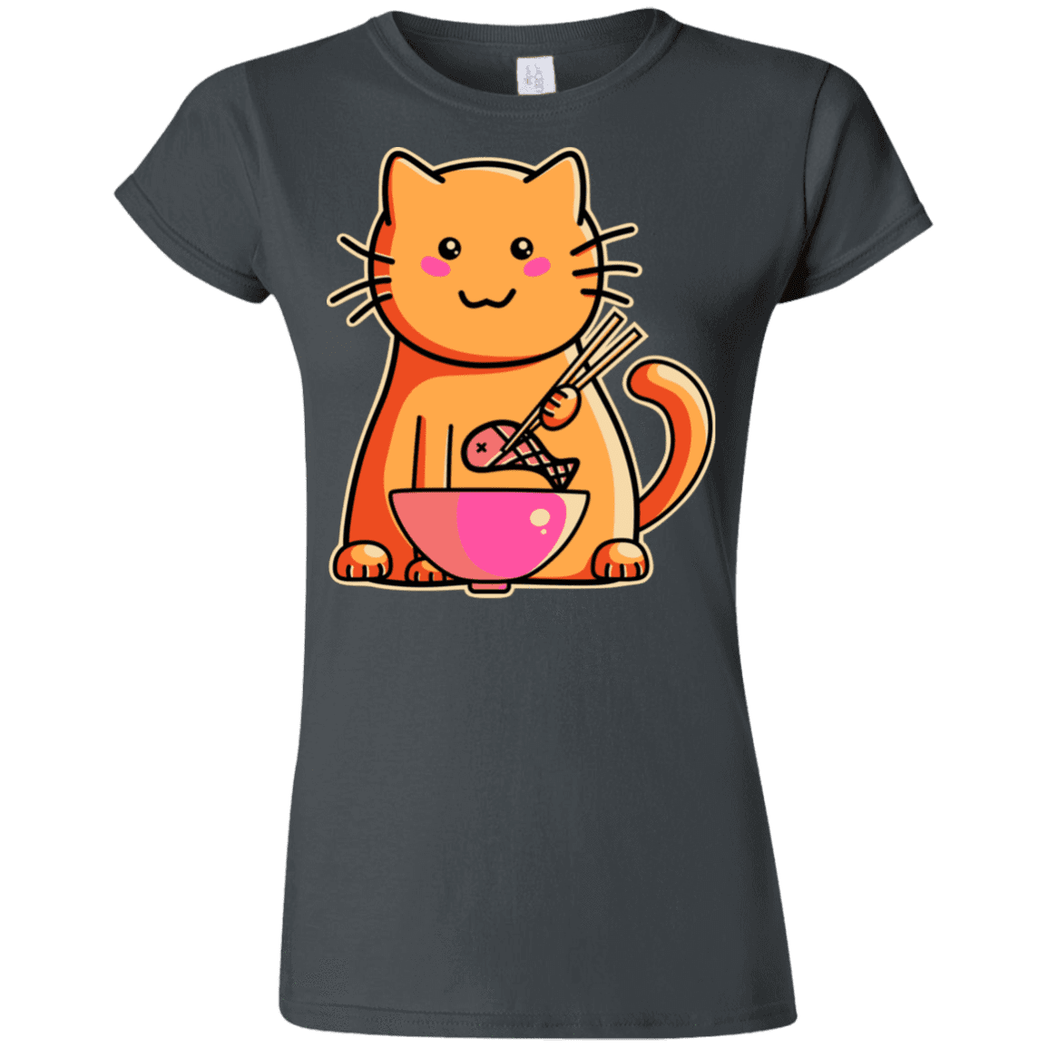 T-Shirts Charcoal / S Cats Favourite Meal Junior Slimmer-Fit T-Shirt