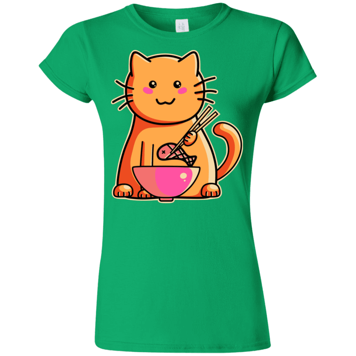 T-Shirts Irish Green / S Cats Favourite Meal Junior Slimmer-Fit T-Shirt