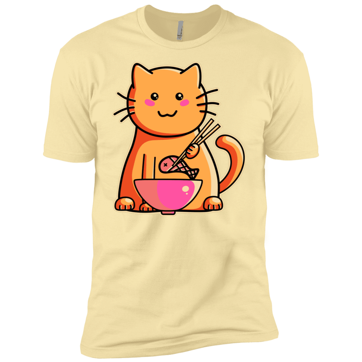 T-Shirts Banana Cream / X-Small Cats Favourite Meal Men's Premium T-Shirt
