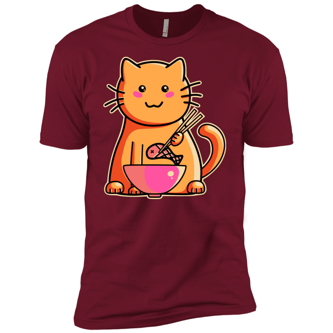 T-Shirts Cardinal / X-Small Cats Favourite Meal Men's Premium T-Shirt