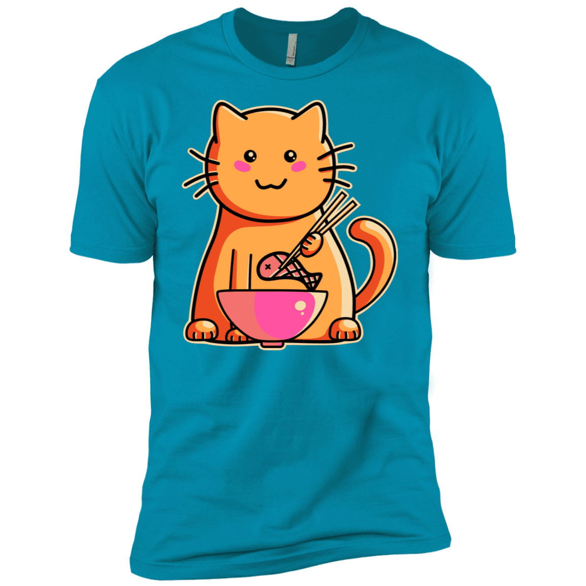 T-Shirts Turquoise / X-Small Cats Favourite Meal Men's Premium T-Shirt