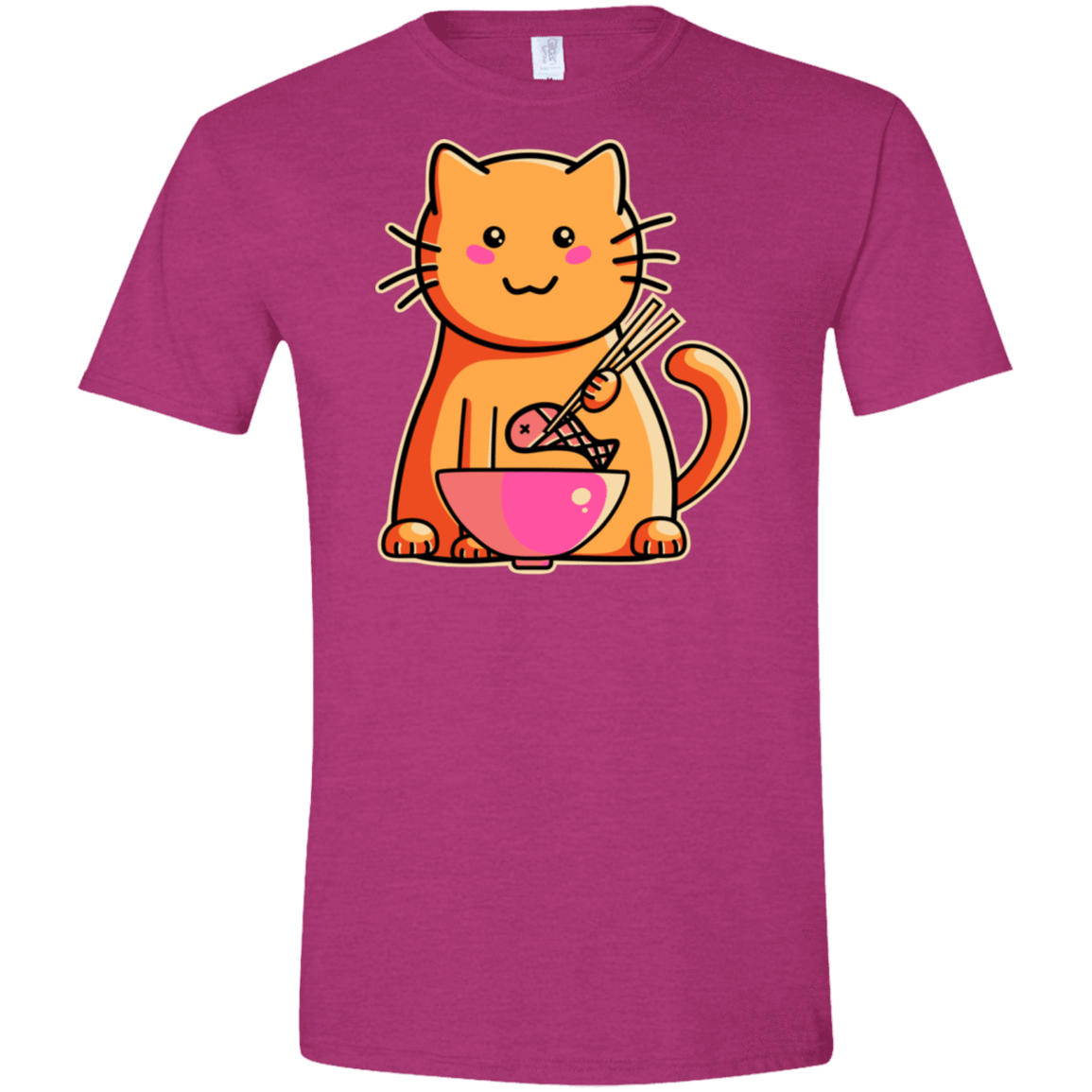 T-Shirts Antique Heliconia / S Cats Favourite Meal Men's Semi-Fitted Softstyle