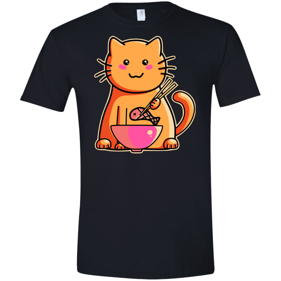 T-Shirts Black / X-Small Cats Favourite Meal Men's Semi-Fitted Softstyle