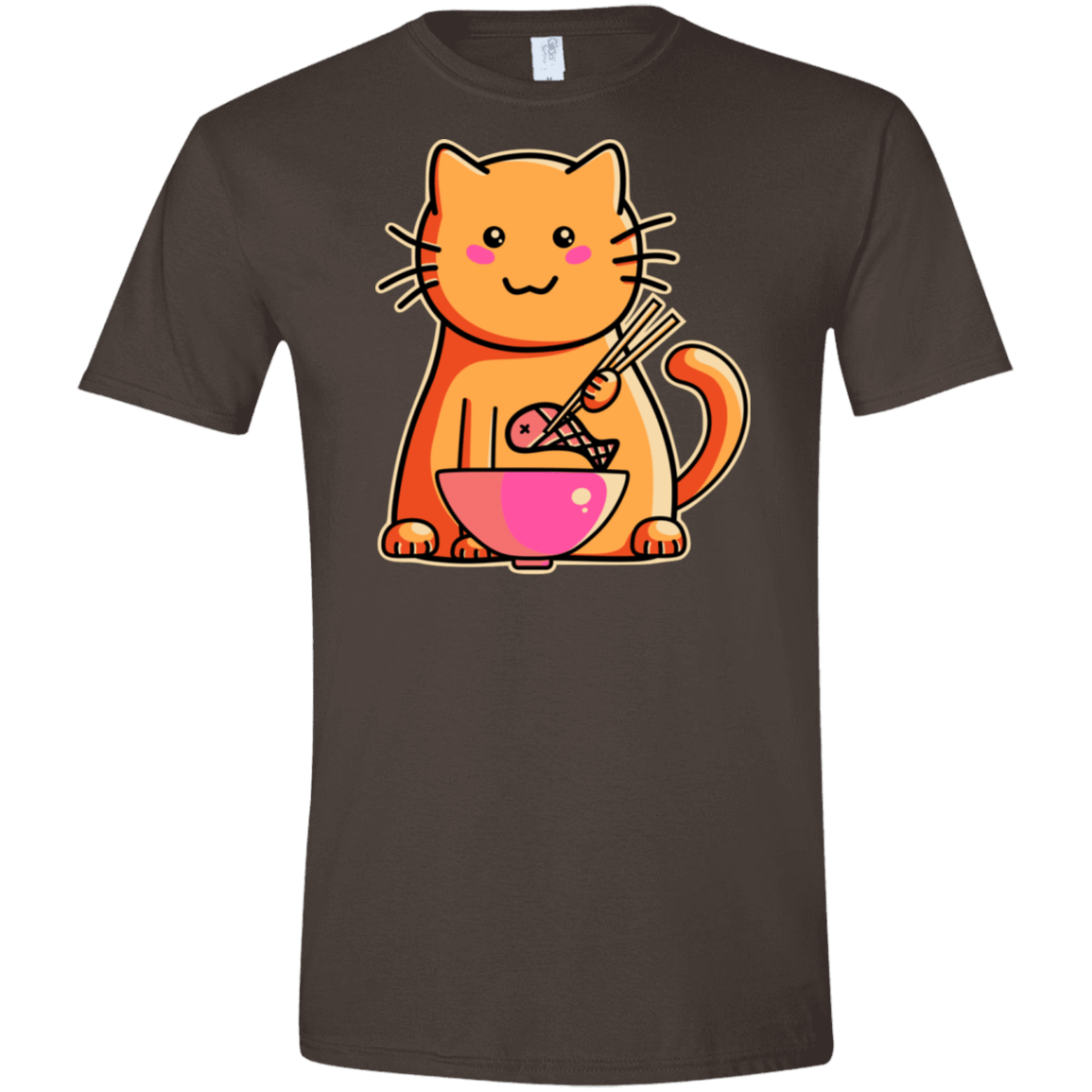 T-Shirts Dark Chocolate / S Cats Favourite Meal Men's Semi-Fitted Softstyle