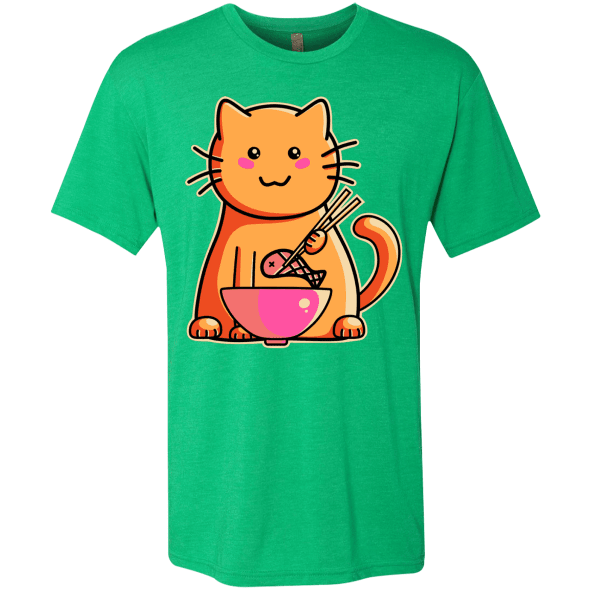 T-Shirts Envy / S Cats Favourite Meal Men's Triblend T-Shirt