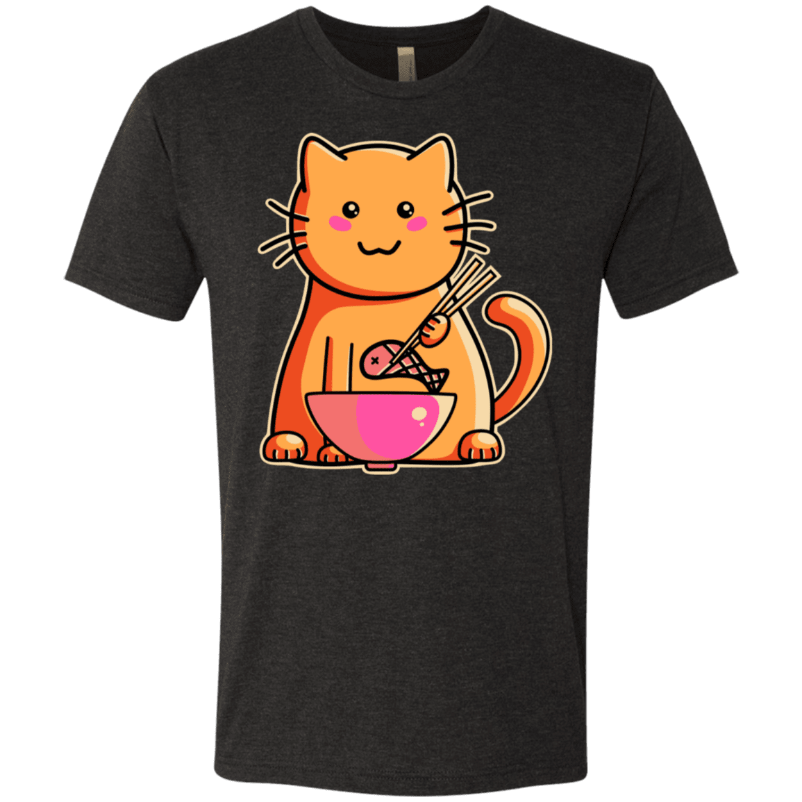 T-Shirts Vintage Black / S Cats Favourite Meal Men's Triblend T-Shirt