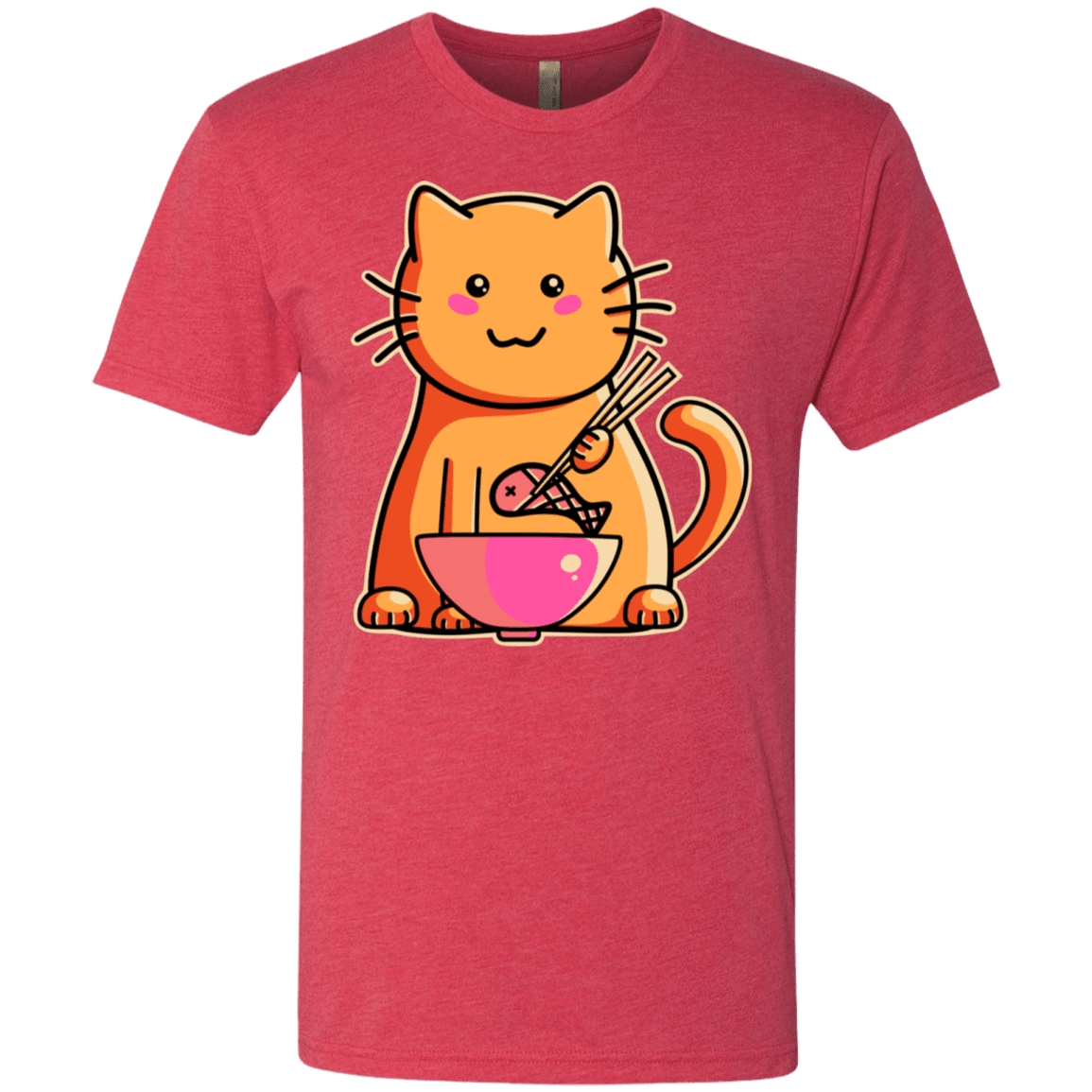 T-Shirts Vintage Red / S Cats Favourite Meal Men's Triblend T-Shirt