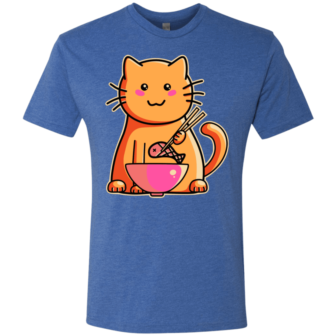 T-Shirts Vintage Royal / S Cats Favourite Meal Men's Triblend T-Shirt