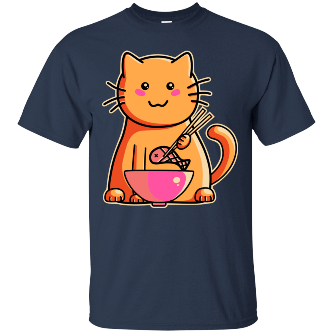 T-Shirts Navy / S Cats Favourite Meal T-Shirt