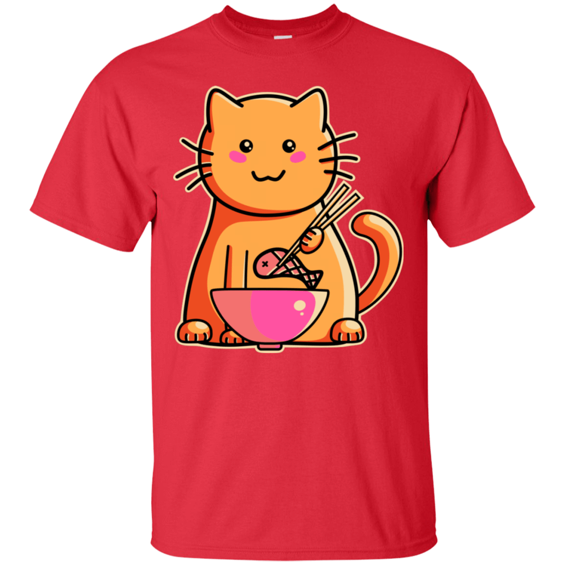 T-Shirts Red / S Cats Favourite Meal T-Shirt