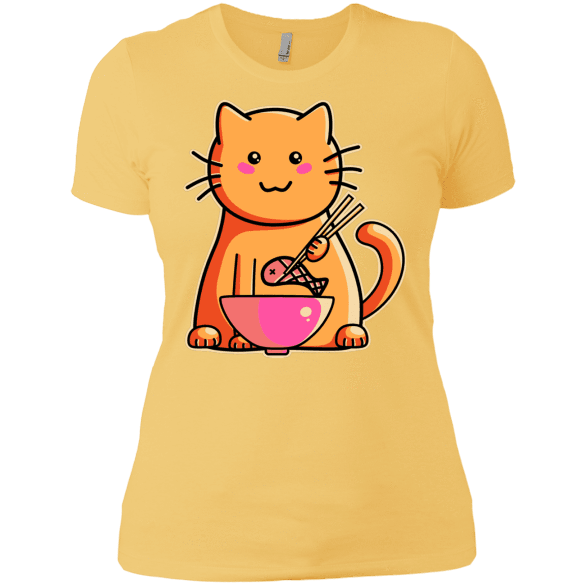 T-Shirts Banana Cream/ / X-Small Cats Favourite Meal Women's Premium T-Shirt