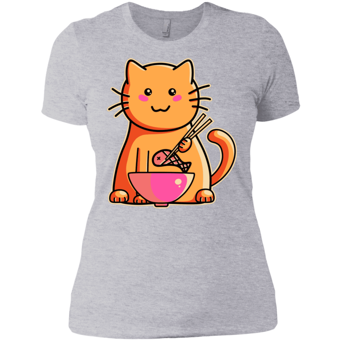 T-Shirts Heather Grey / X-Small Cats Favourite Meal Women's Premium T-Shirt