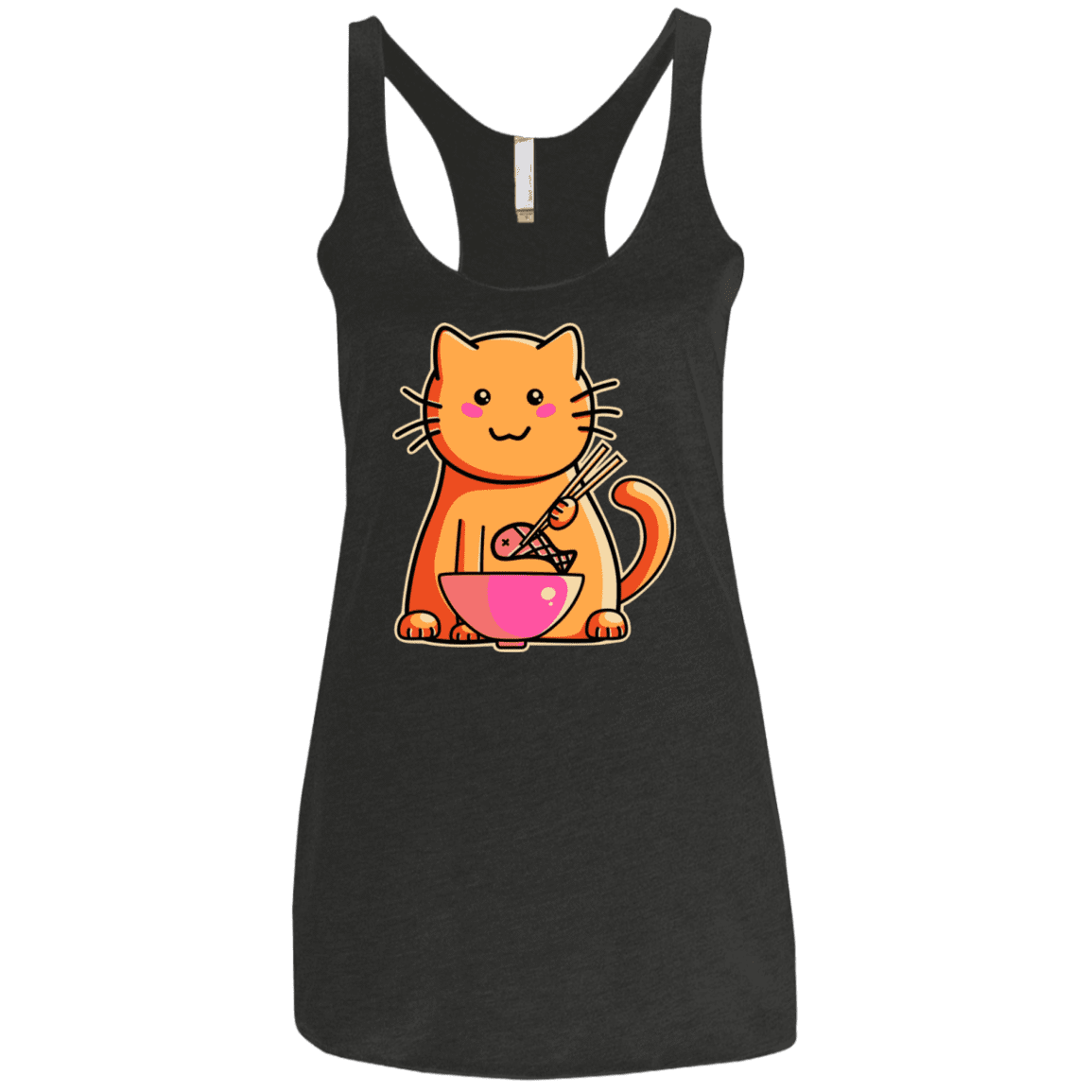 T-Shirts Vintage Black / X-Small Cats Favourite Meal Women's Triblend Racerback Tank