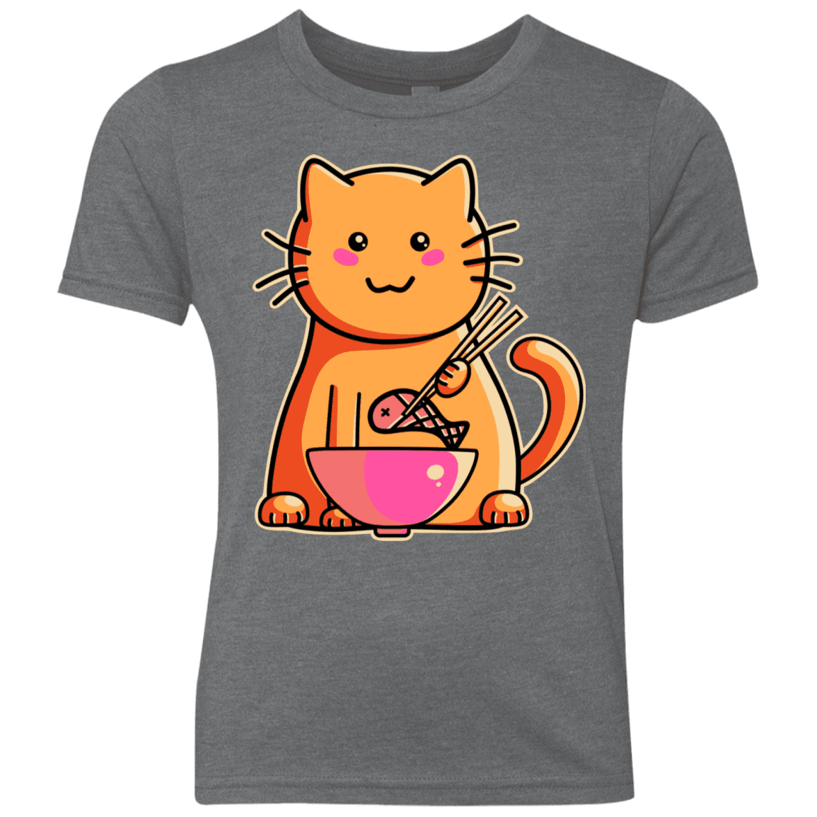 T-Shirts Premium Heather / YXS Cats Favourite Meal Youth Triblend T-Shirt