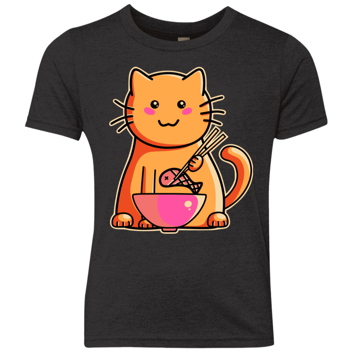 T-Shirts Vintage Black / YXS Cats Favourite Meal Youth Triblend T-Shirt
