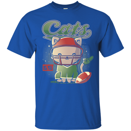 T-Shirts Royal / S Cats Football T-Shirt