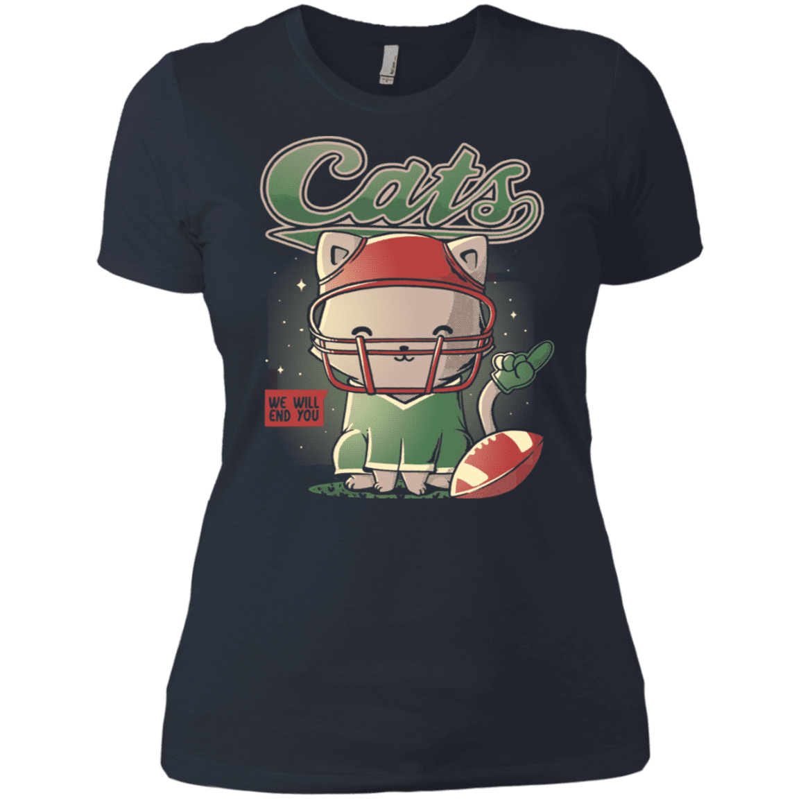 T-Shirts Indigo / X-Small Cats Football Women's Premium T-Shirt