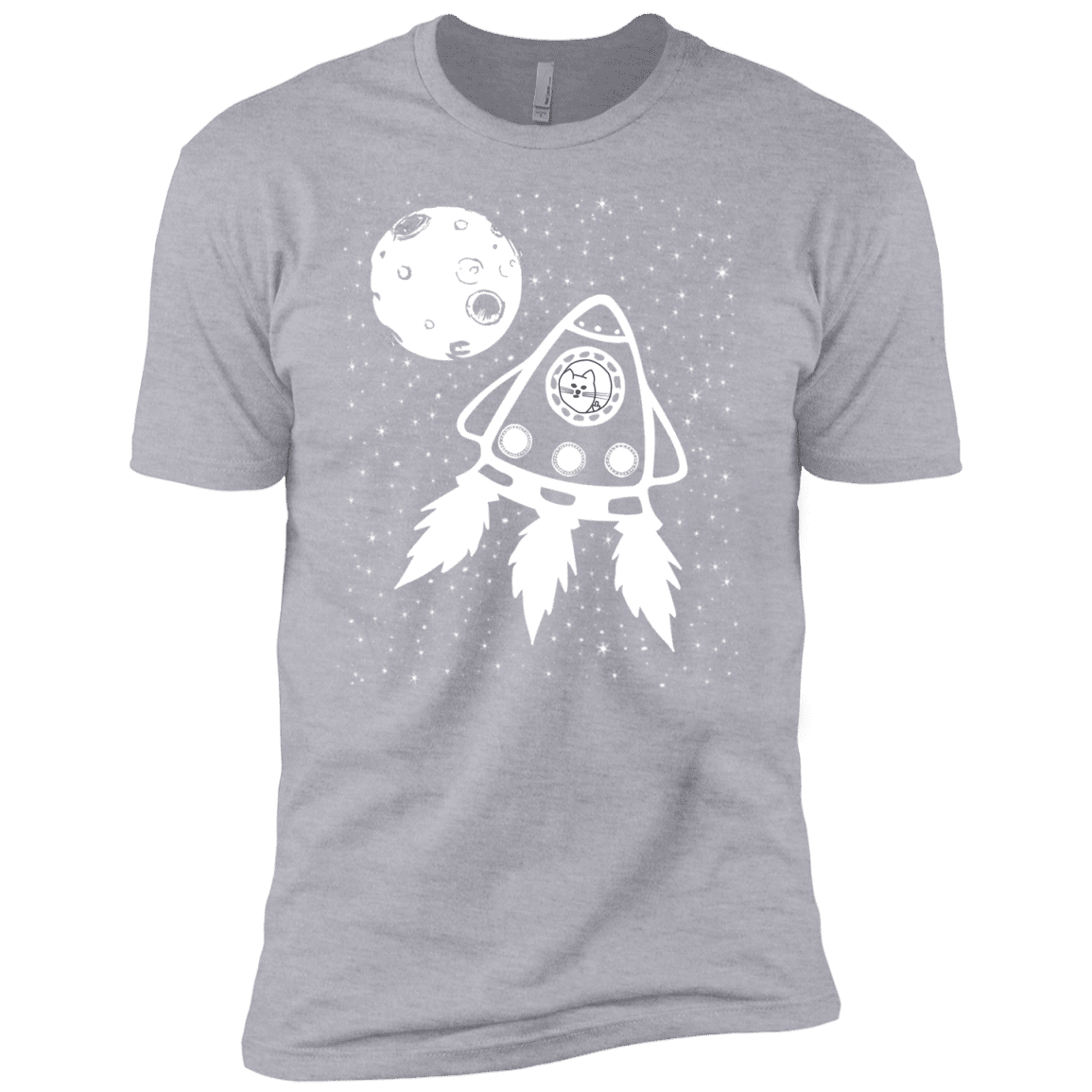 T-Shirts Heather Grey / YXS Catstronaut Boys Premium T-Shirt
