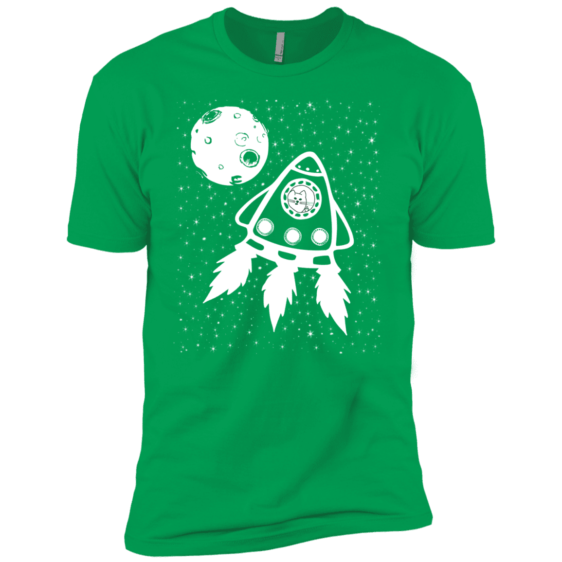 T-Shirts Kelly Green / YXS Catstronaut Boys Premium T-Shirt