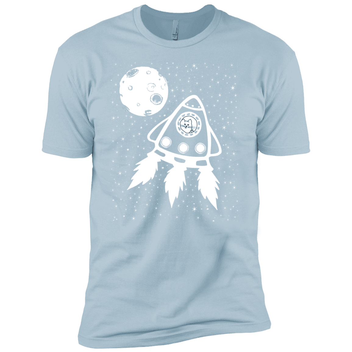 T-Shirts Light Blue / YXS Catstronaut Boys Premium T-Shirt
