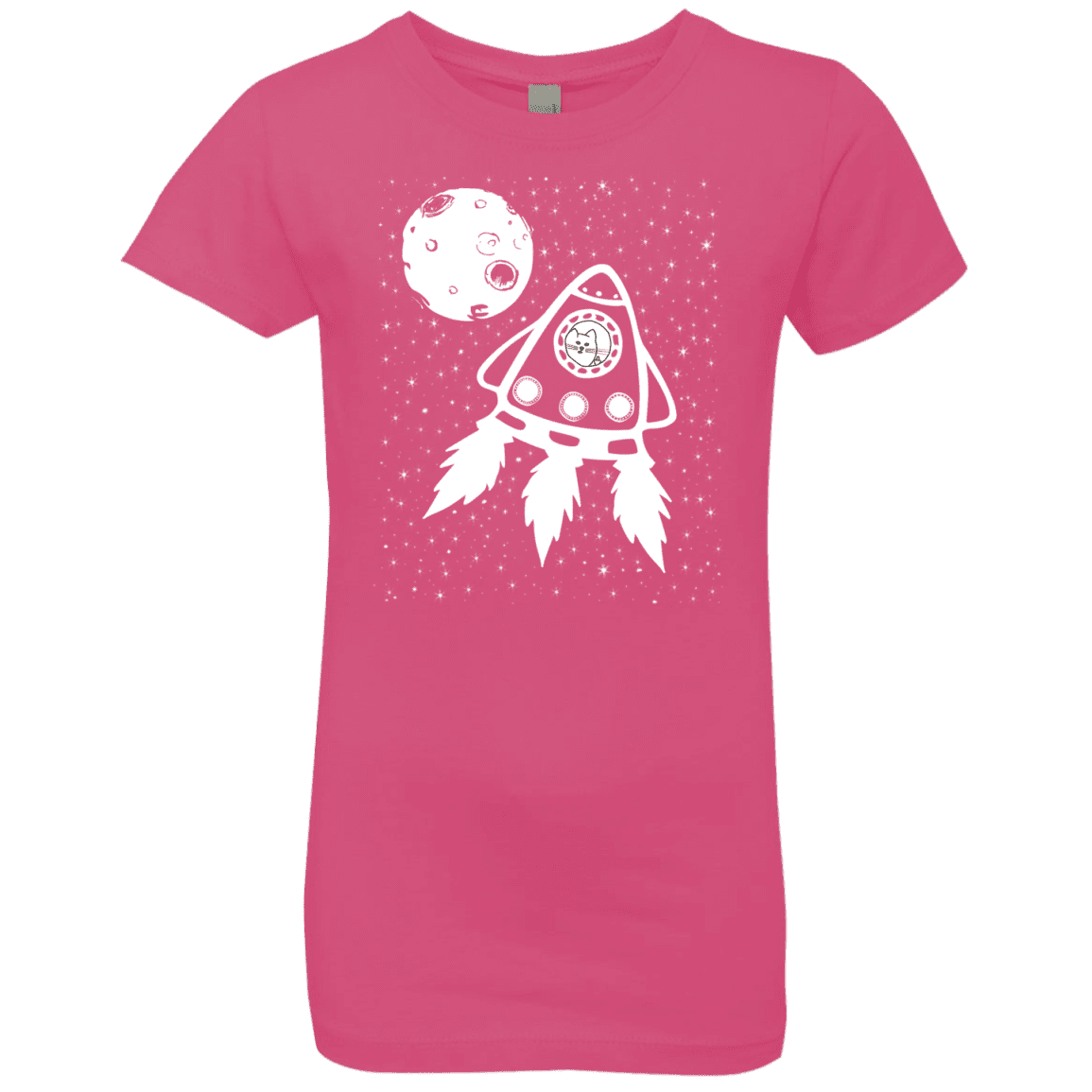 T-Shirts Hot Pink / YXS Catstronaut Girls Premium T-Shirt