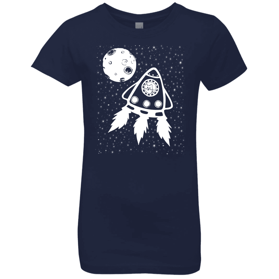 T-Shirts Midnight Navy / YXS Catstronaut Girls Premium T-Shirt
