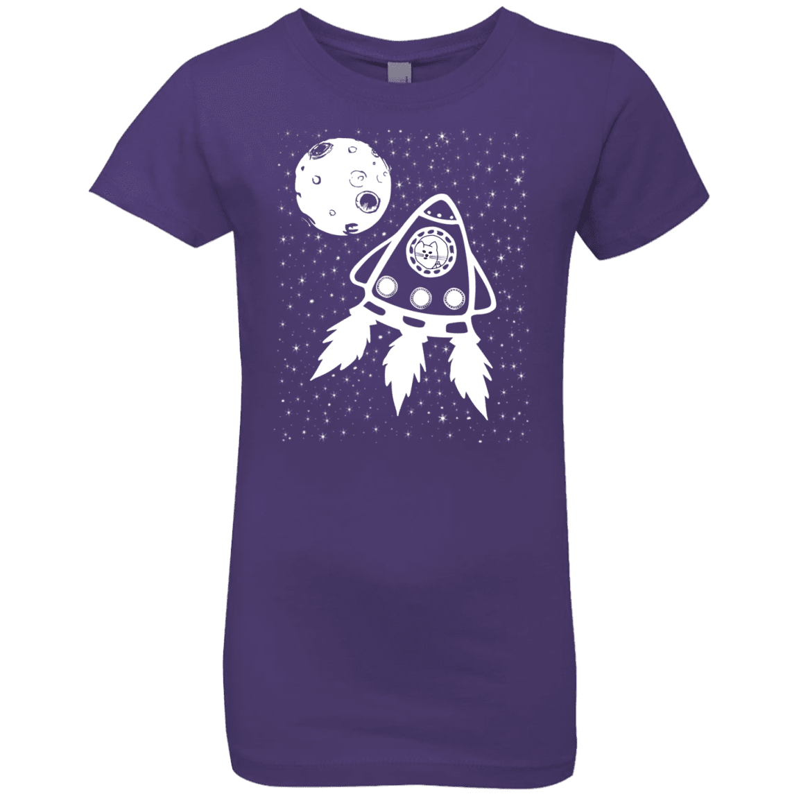 T-Shirts Purple Rush / YXS Catstronaut Girls Premium T-Shirt