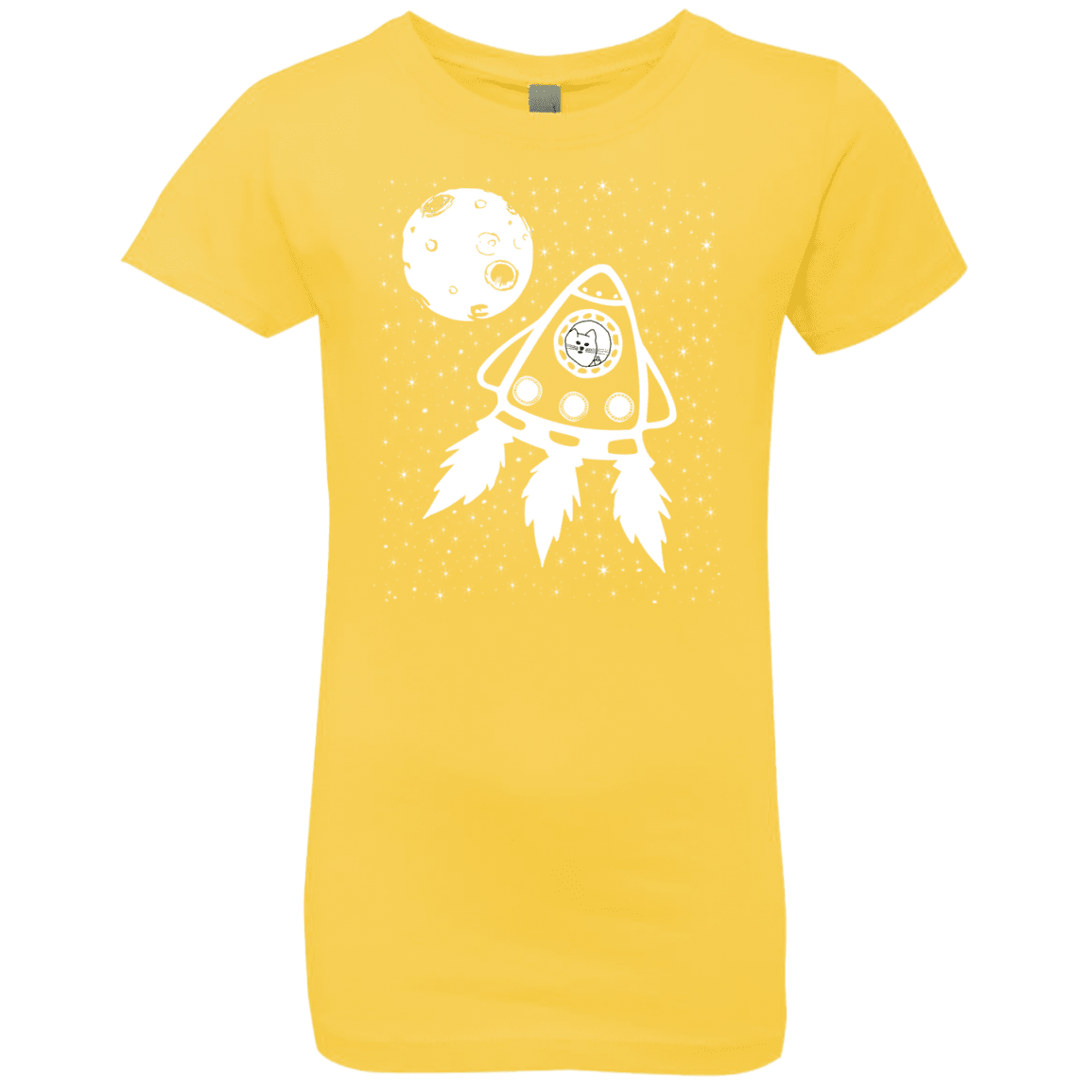 T-Shirts Vibrant Yellow / YXS Catstronaut Girls Premium T-Shirt