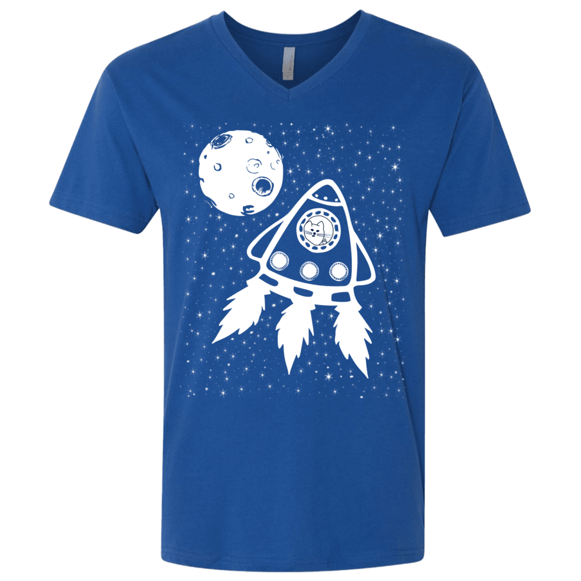 T-Shirts Royal / X-Small Catstronaut Men's Premium V-Neck