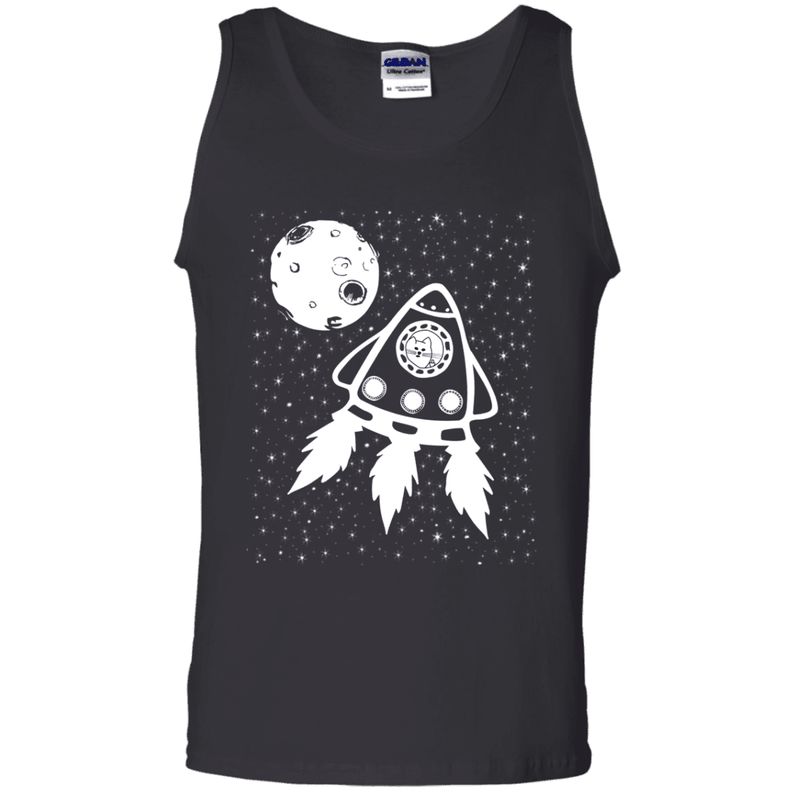 T-Shirts Black / S Catstronaut Men's Tank Top