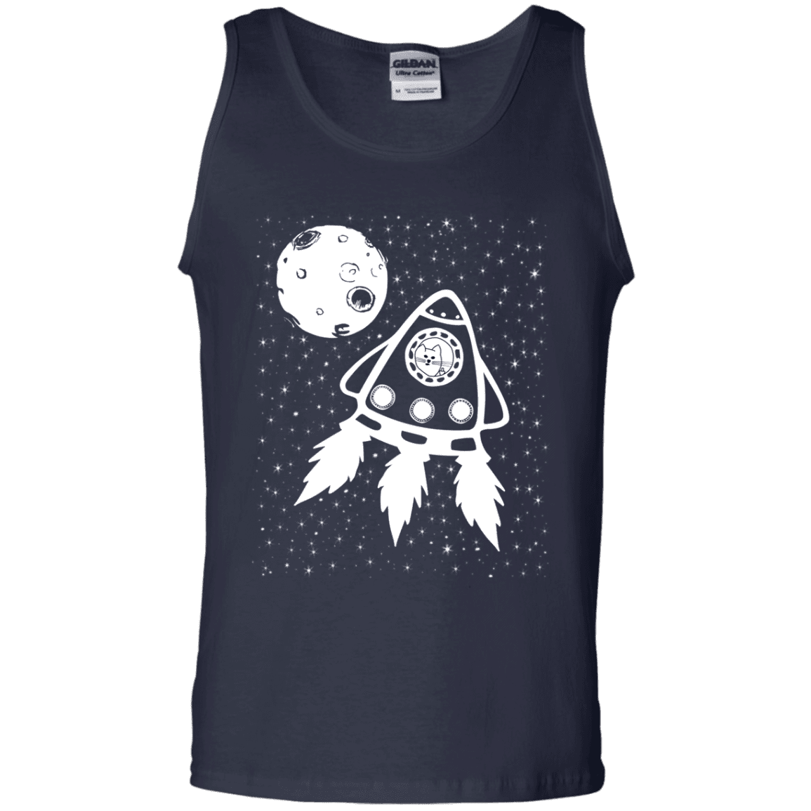 T-Shirts Navy / S Catstronaut Men's Tank Top