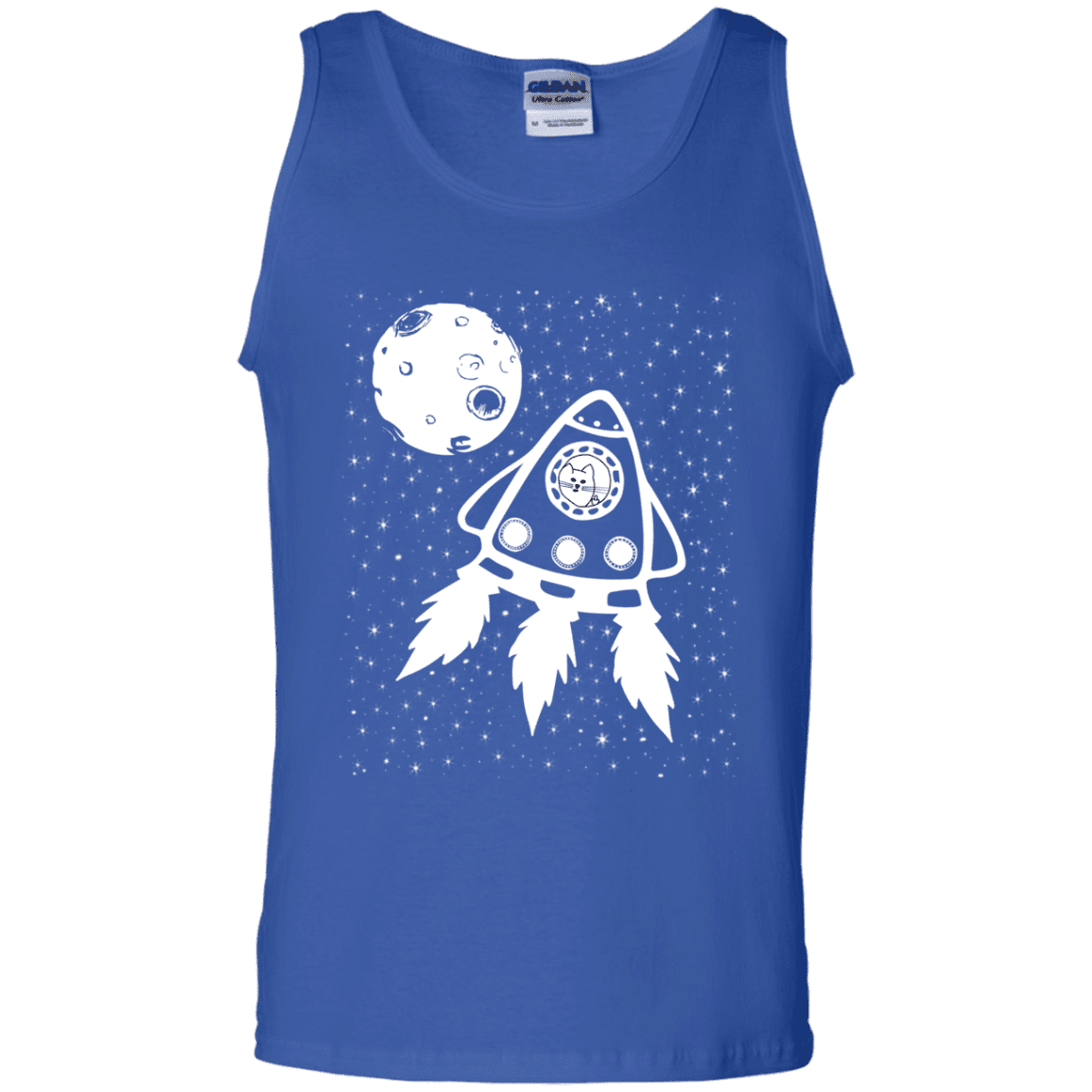 T-Shirts Royal / S Catstronaut Men's Tank Top