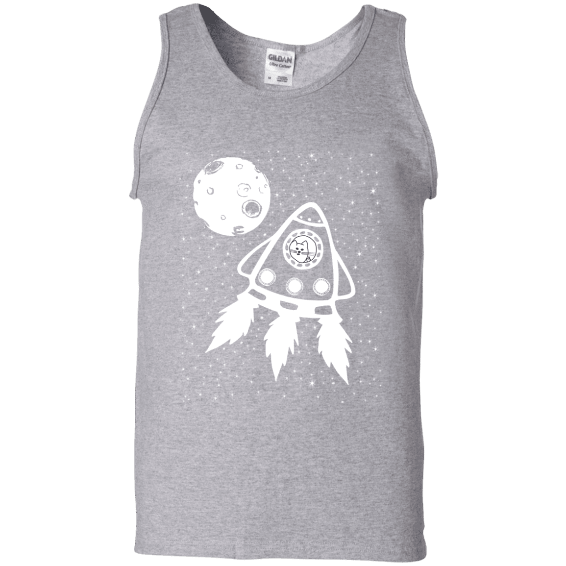 T-Shirts Sport Grey / S Catstronaut Men's Tank Top