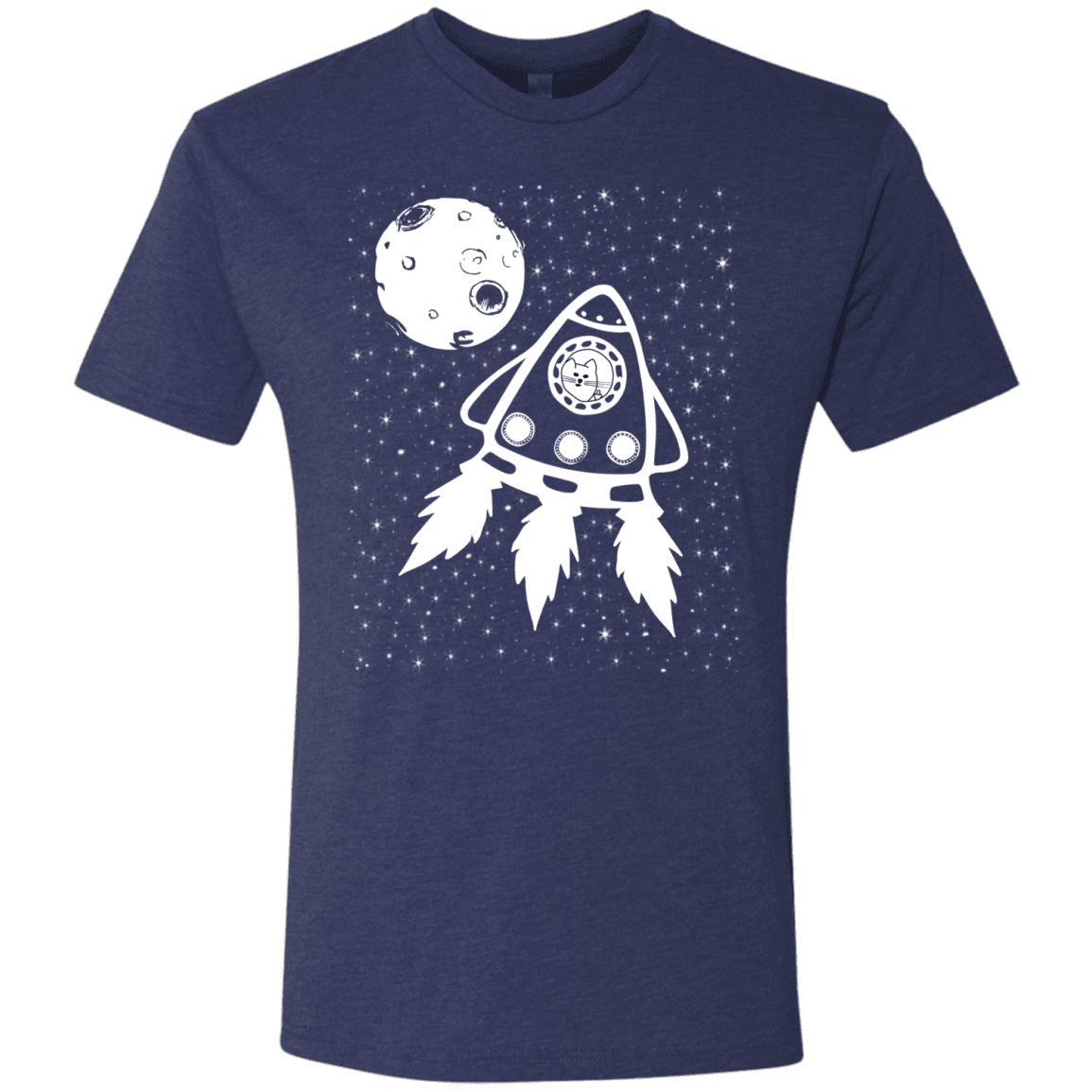 T-Shirts Vintage Navy / S Catstronaut Men's Triblend T-Shirt