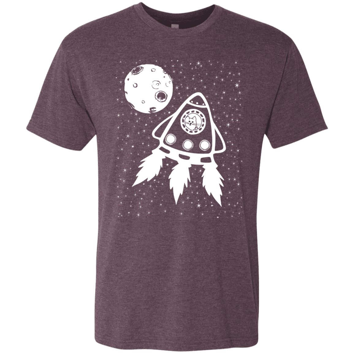 T-Shirts Vintage Purple / S Catstronaut Men's Triblend T-Shirt