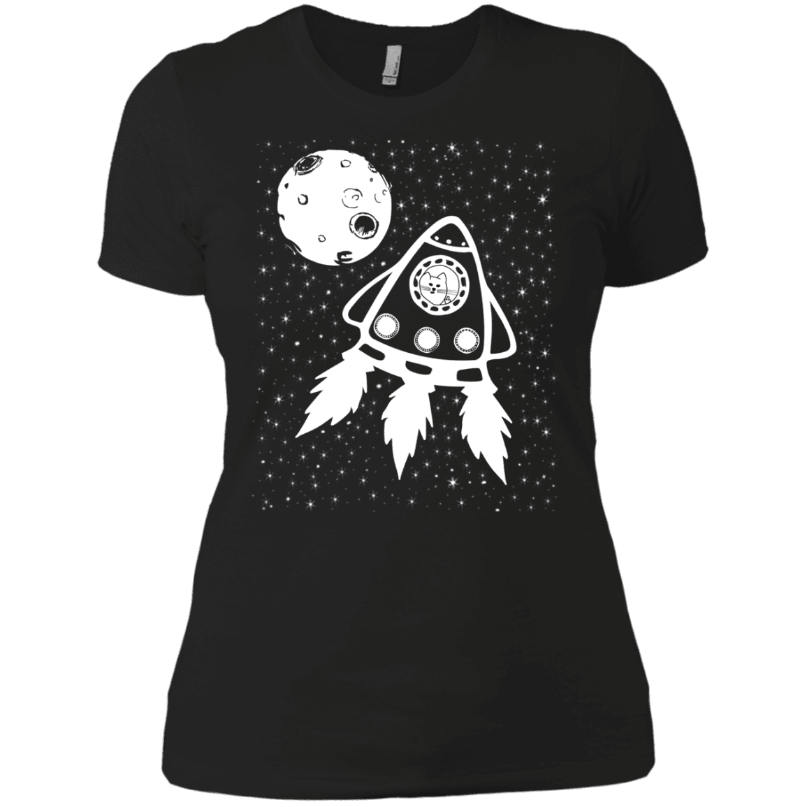 T-Shirts Black / X-Small Catstronaut Women's Premium T-Shirt