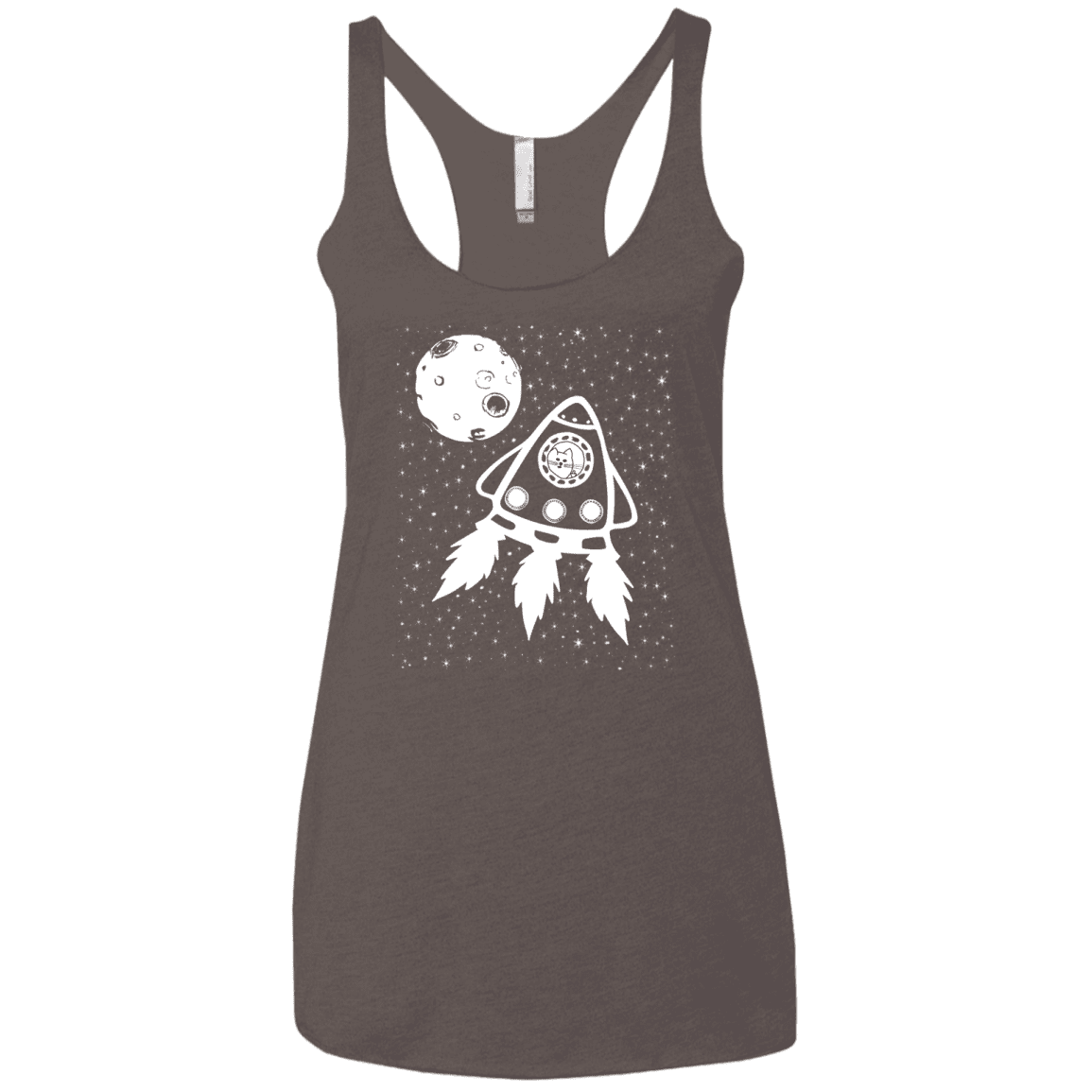 T-Shirts Macchiato / X-Small Catstronaut Women's Triblend Racerback Tank