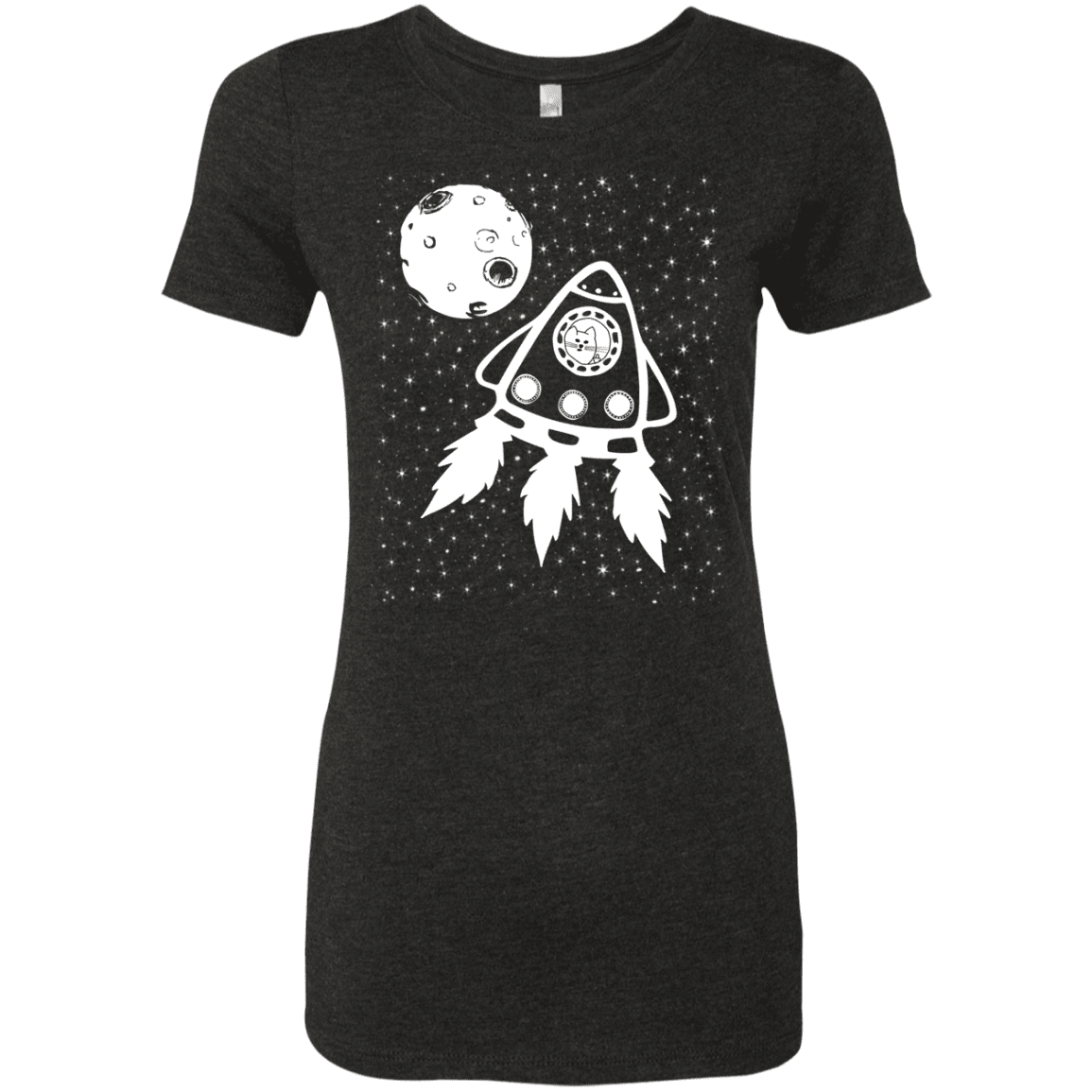 T-Shirts Vintage Black / S Catstronaut Women's Triblend T-Shirt