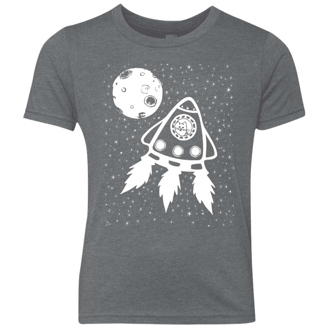 T-Shirts Premium Heather / YXS Catstronaut Youth Triblend T-Shirt