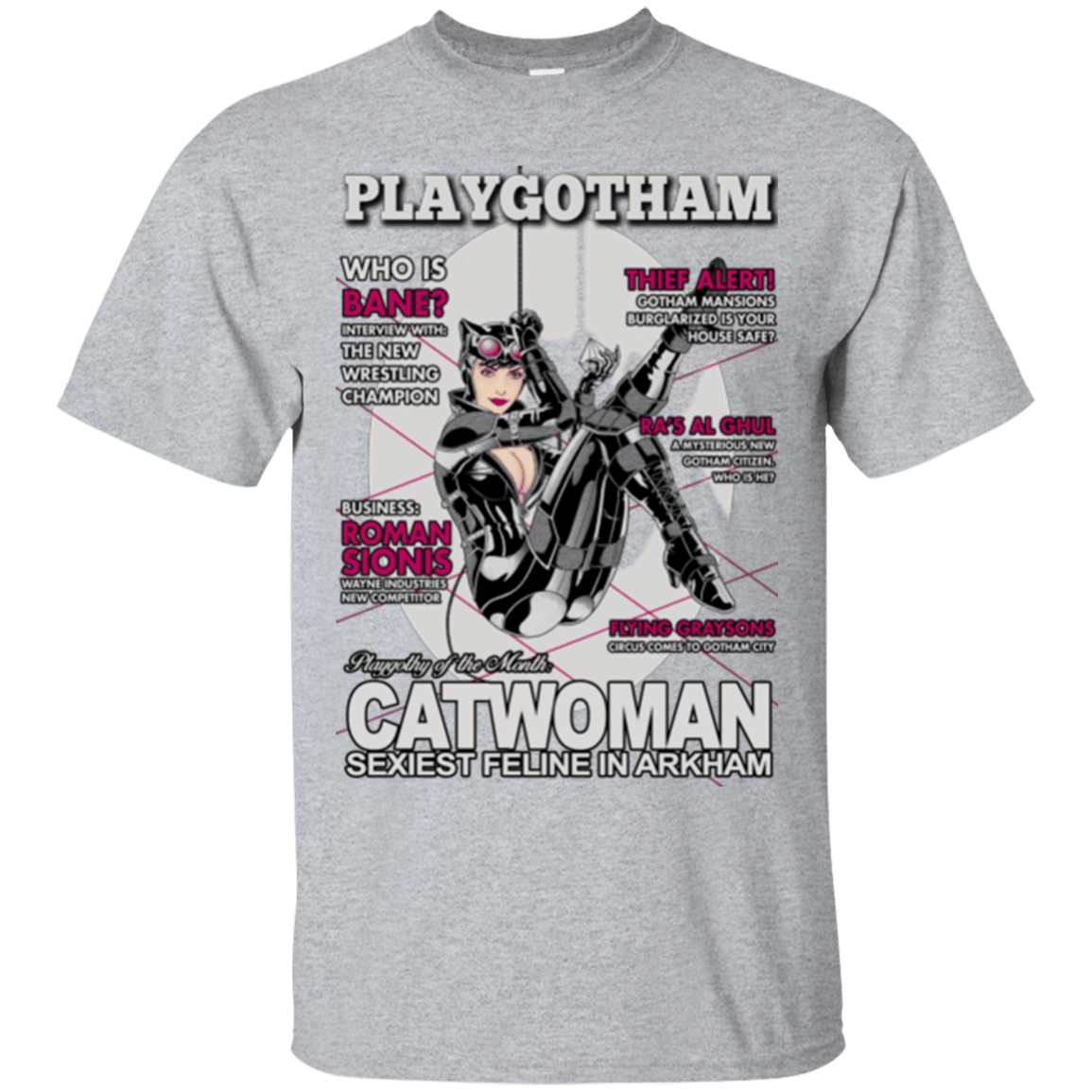 T-Shirts Sport Grey / Small Catwoman PlayGotham T-Shirt