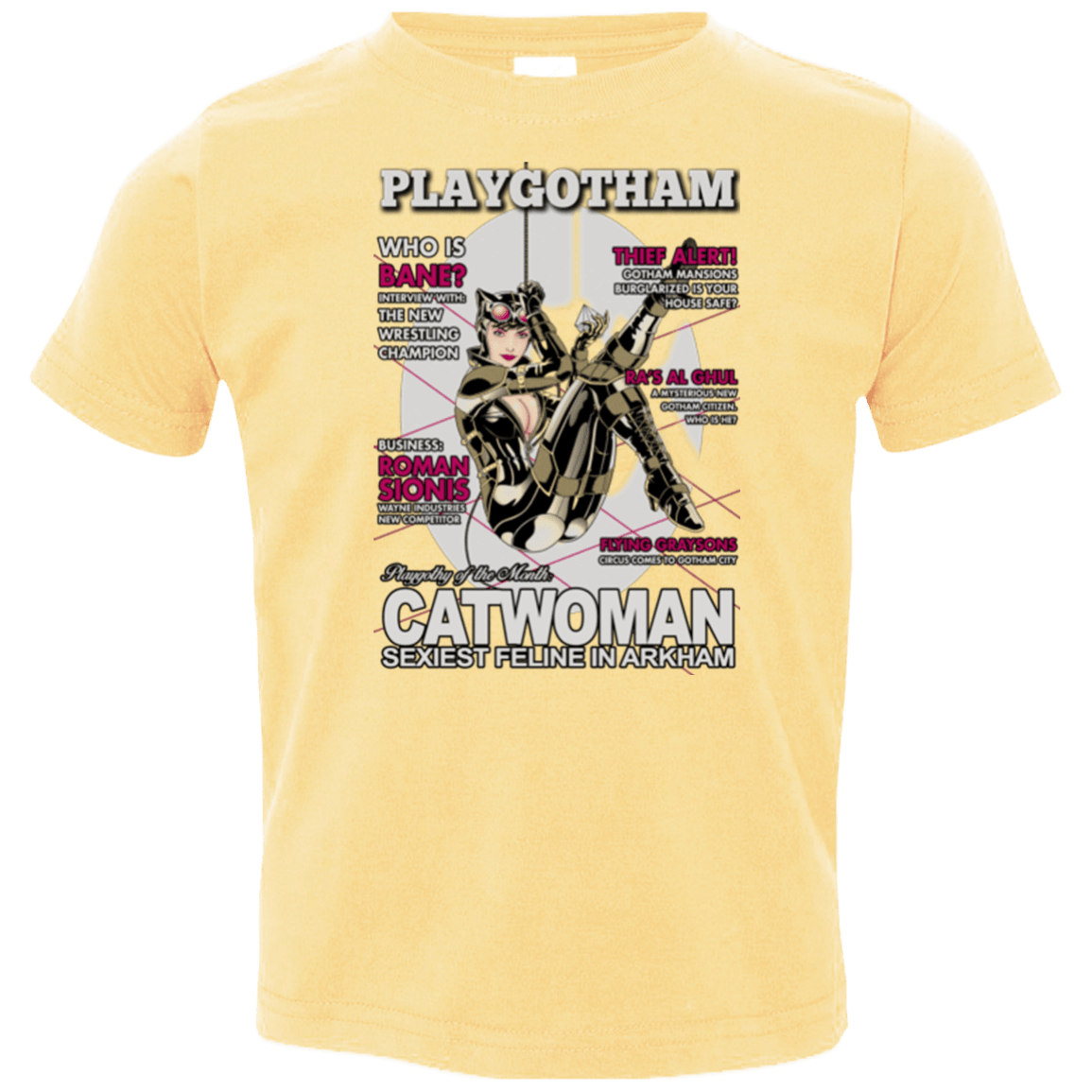 T-Shirts Butter / 2T Catwoman PlayGotham Toddler Premium T-Shirt