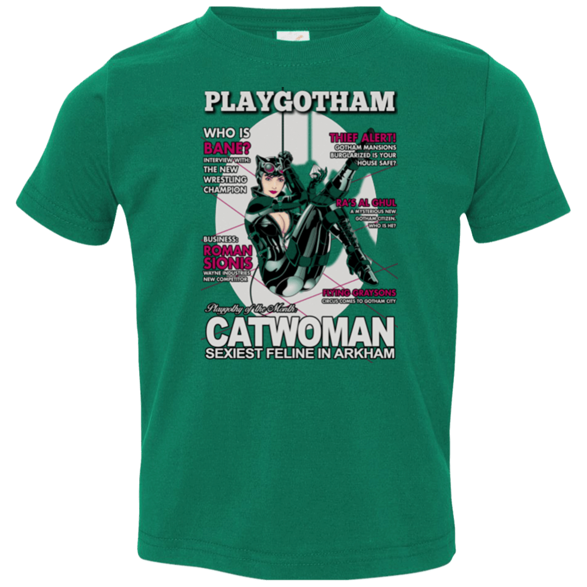 T-Shirts Kelly / 2T Catwoman PlayGotham Toddler Premium T-Shirt