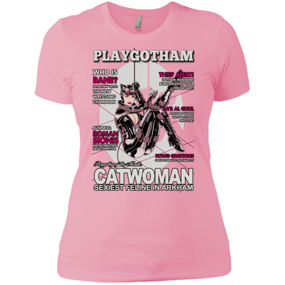 T-Shirts Light Pink / X-Small Catwoman PlayGotham Women's Premium T-Shirt